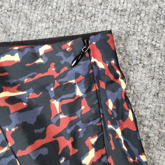 ba&sh Phoebe Midi Skirt Size Large 8 Multicolored Print Satin Career - Picture 13 of 16